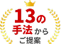 13の手法からご提案